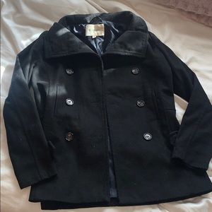 Nordstrom Thread & Supply black pea coat